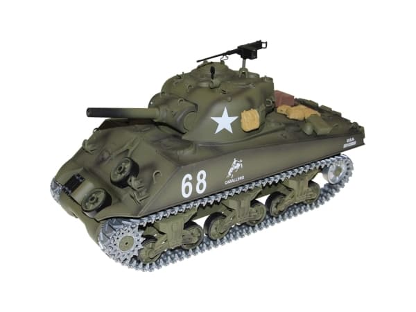 AMEWI - U.S. M4A3 Sherman R&S / 2.4GHZ Metal Chains / Metal Gear Box / QC - RC