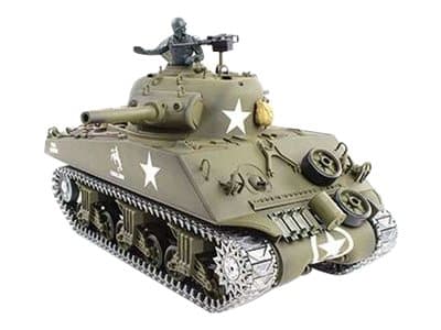 AMEWI - U.S. M4A3 Sherman R&S / 2.4GHZ Metal Chains / Metal Gear Box / QC - RC