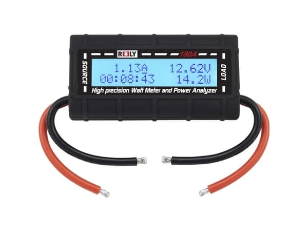 Reely 180 A Wattmeter og poweranalyzer Stiksystem: Åbne kabelender