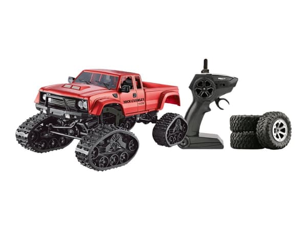 AMEWI - Pickup Truck with wheels & chains 4WD RTR - RC - rød