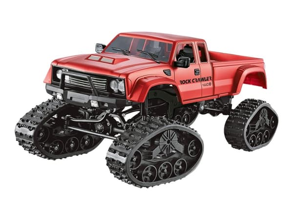 AMEWI - Pickup Truck with wheels & chains 4WD RTR - RC - rød