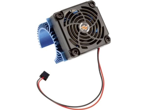 Hobbywing Motor-køleelement med ventilator Passer til Modellbau-Motor: 540er elektromotor Blå (metallic)