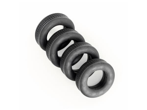 Veroma 1:16 Djuplastningsdäck massivt gummi 14 mm 4 st