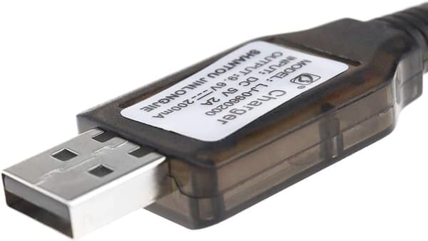 9.6V Ni-MH Ni-CD ladattava akku 200mA USB-virtalähde DC-laturi 5V liitäntälaturi - lisävarusteet kaukosäätimen lelukaapeliin