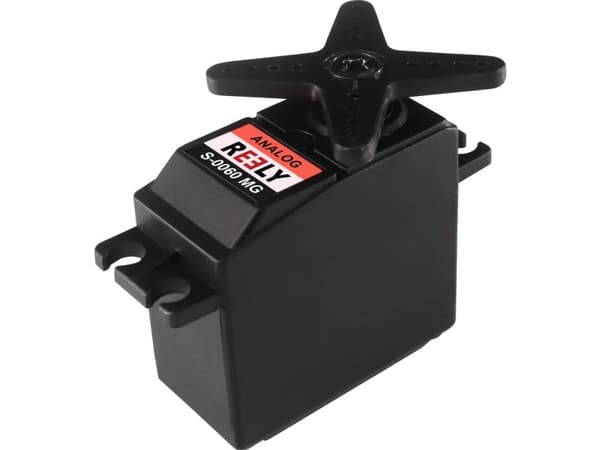Standardservo Reely S-0060 MG Analogt servo Metallkopplingssystem JR