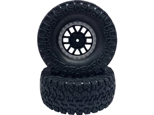 Komplette hjul 1:10 Reely Crawler offroad 6 dobbelte eger Mørkegrå 2 stk