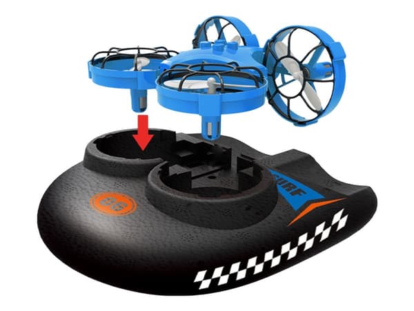 AMEWI - TRIX 3-IN-1 Drone, Hovercraft - blå