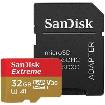 Sandisk Extreme   32GB hukommelseskort MicroSDHC