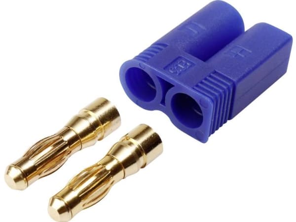 Reely 1373225 batteriplugg EC5 gullbelagt 1 stk (1373225)