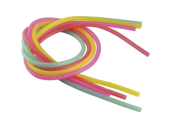 Reely Silikonslangar Set Inre diameter 2 mm Röd, lila, grön, gul
