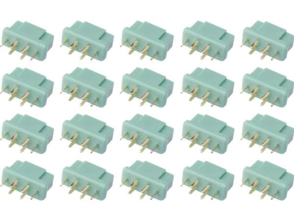 Reely RE-6799050 Batteribøsning MPX forgyldt 20 stk