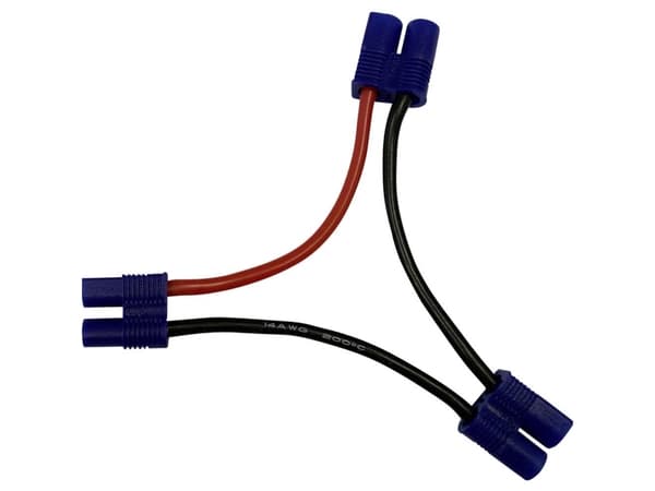 Reely batterikabel [1x T-sokkel - 2x T-plugg] 10,00 cm (RE-6903765)