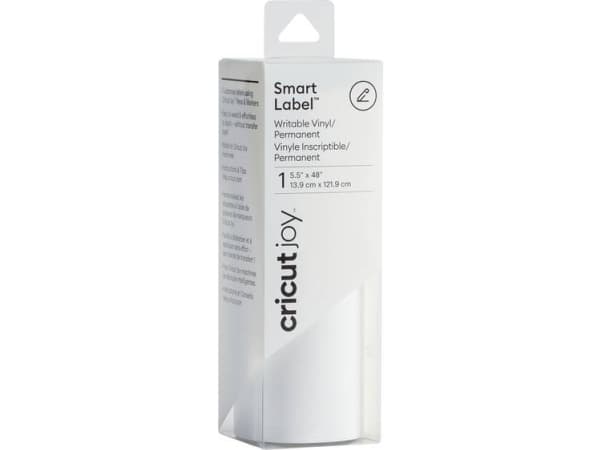 Cricut Joy Smart Label - Hantverksmaterial - 13.9 x 121.9 cm - vit - permanent - vinyl - för P/N: 2007992