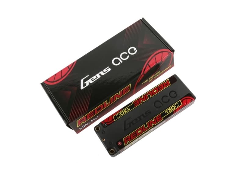 Gens Ace B Rl 130c 5800 2s1p Hc 56 Hv Batteri Svart Rod Litium Polymer Lipo 5800 Mah 7 6 V 222 G Cdon