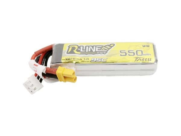Tattu Modelbyggeri-batteripakkeja (LiPo) 7,4 V 550 mAh Celletal: 2 95 C Softcase