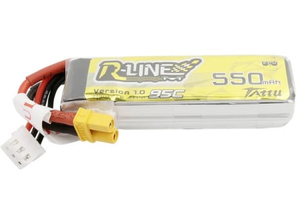 Tattu Modelbyggeri-batteripakkeja (LiPo) 7,4 V 550 mAh Celletal: 2 95 C Softcase