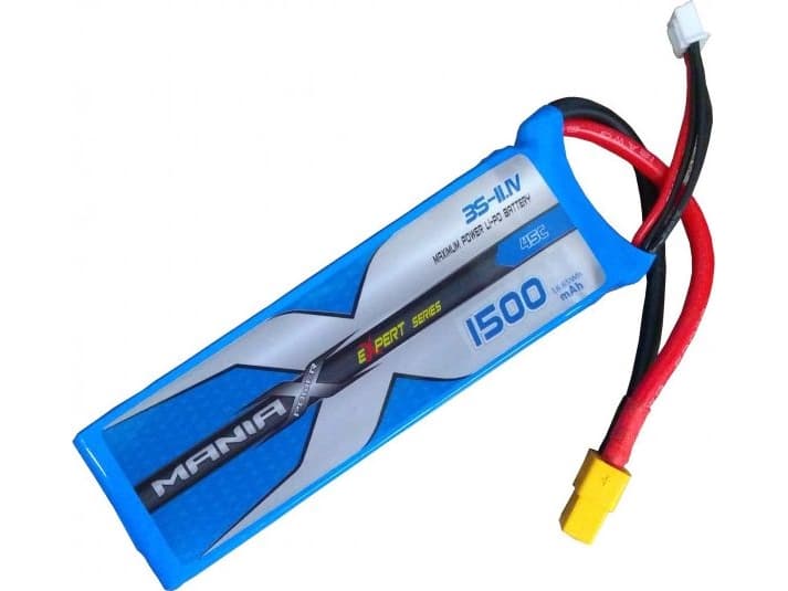 ManiaX BATTERY LIPO 1500mAh 11.1V 45C eXpert ManiaX