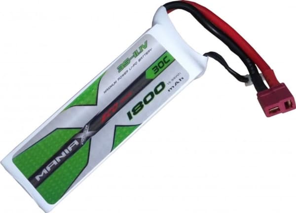 ManiaX BATTERY LIPO 1800mAh 11.1V 30C ManiaX
