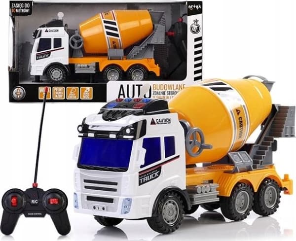 Artyk PROMO Kauko-ohjattava rakennusauto Lelut pojille betonimylly 131240 ARTYK ARTYK