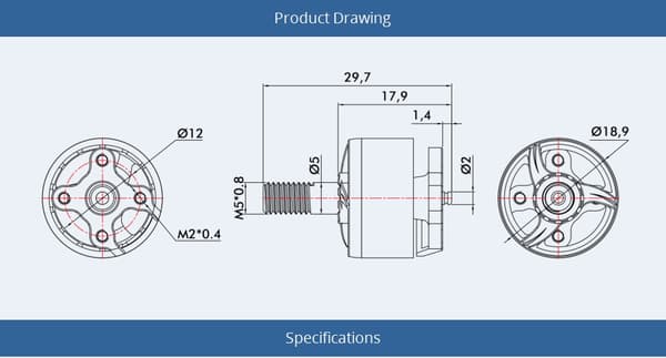 T-Motor F1507 3800KV 1 st