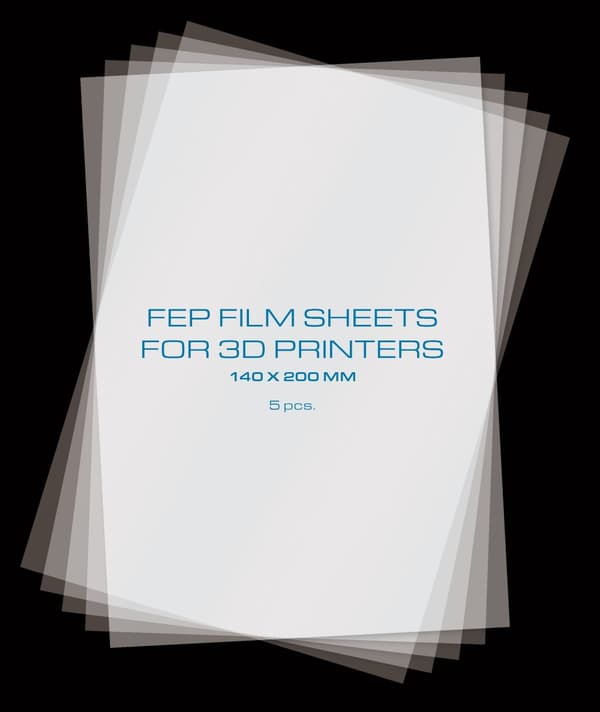 PrimaFEP Film Sheets for 3D Printers140x200 5pack