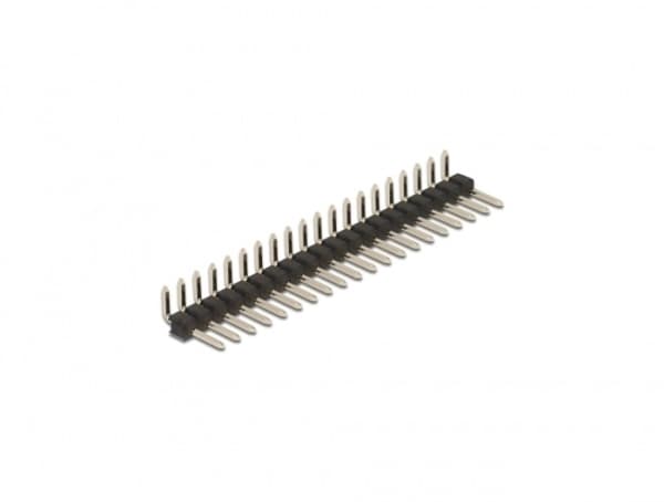 Delock - Pin header (20-pin, pitch 2.54 mm) - svart (en pakke 5)