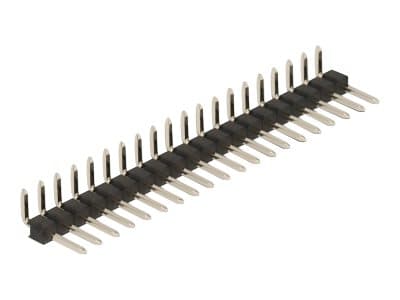 Delock - Pin header (20-pin, pitch 2.54 mm) - svart (en pakke 5)