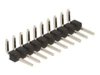 Delock - Pin header (10-pin, pitch 2.54 mm) - svart (paket om 5)