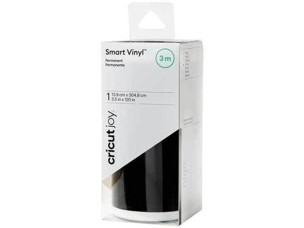 Cricut Joy Smart Vinyl - Hantverksmaterial - 13.9 x 304.8 cm - svart - permanent - vinyl