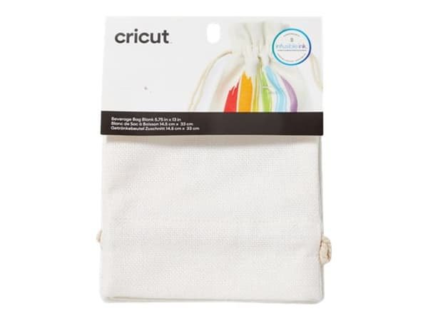 Cricut - Unfinished wine bottle bag - 15 x 33 cm - blank - polyesterlinne