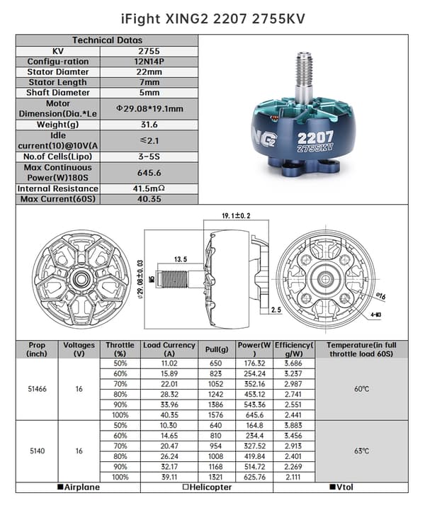 iFlight XING 2 2207 2755KV Race Motor