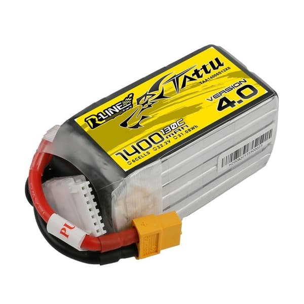 6s  1400mAh -130C- Gens Ace Tattu R-Line 4.0 XT60