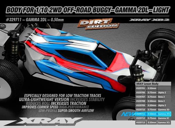 XR-329711 Body for 1/10 2WD Buggy - Gamma 2D LW
