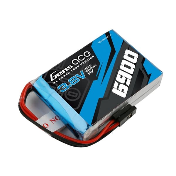 1s   6900mAh Gens Ace LiPo TX/RX-pakke
