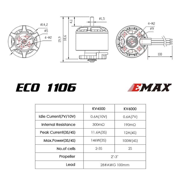 EMAX ECO Micro 1106 4500KV