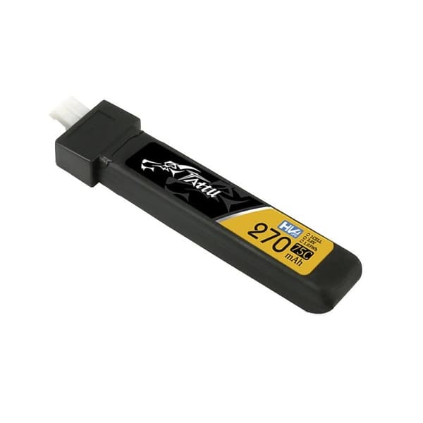 1s   270mAh - 75C - Gens Ace Tattu PH2.0 5-pakke