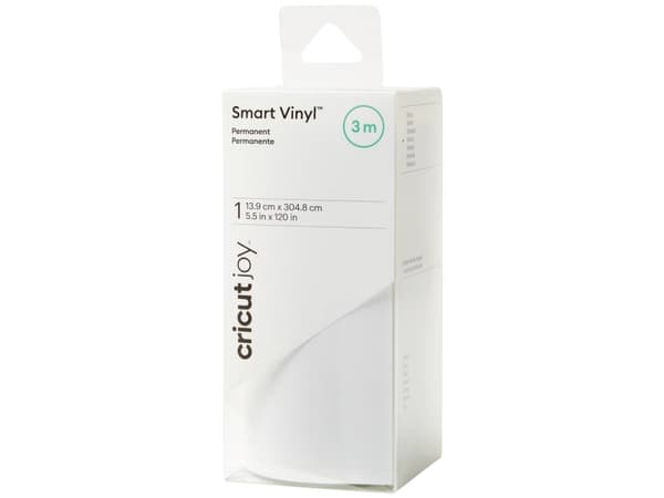 Cricut Joy Smart Vinyl - Hantverksmaterial - 13.9 x 304.8 cm - vit - permanent - vinyl