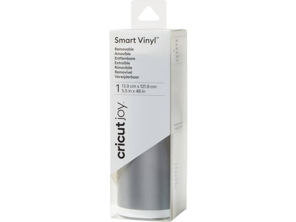 Cricut Joy Smart Vinyl - Hantverksmaterial - 13.9 x 121.9 cm - silver - icke-permanent - vinyl