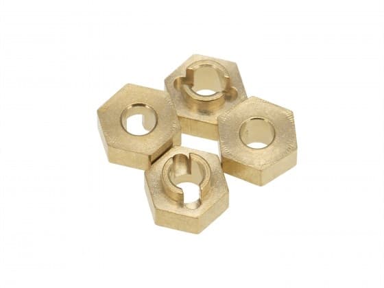 HobbyDetails 3 mm mässingsexadapter SCX24