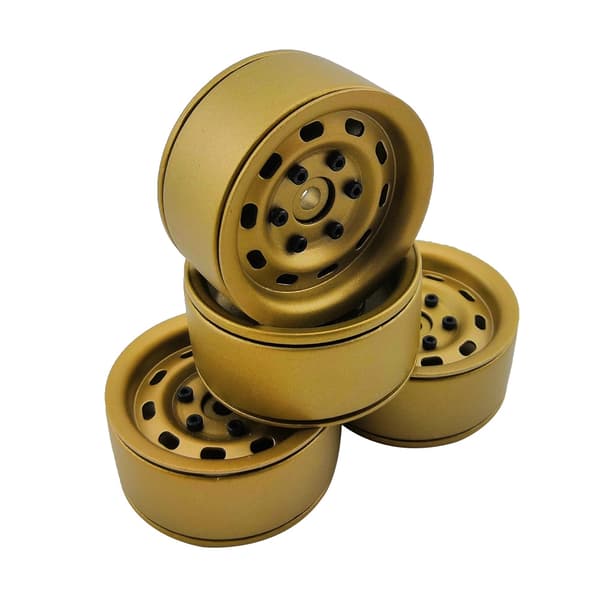 HobbyDetails 1.9 Alu Beadlock Wheels 4pcs Bronze
