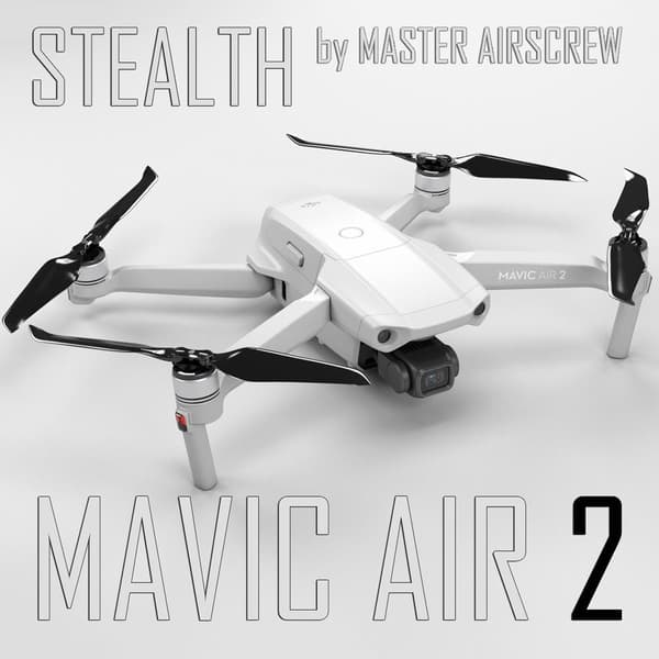 Master Airscrew Mavic Air 2 Stealth Prop sæt Blck