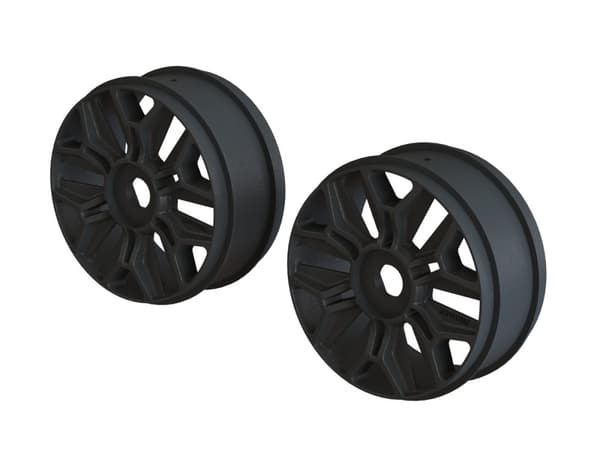 ARA510120 1/8 Buggy Wheel (Black/2pcs)