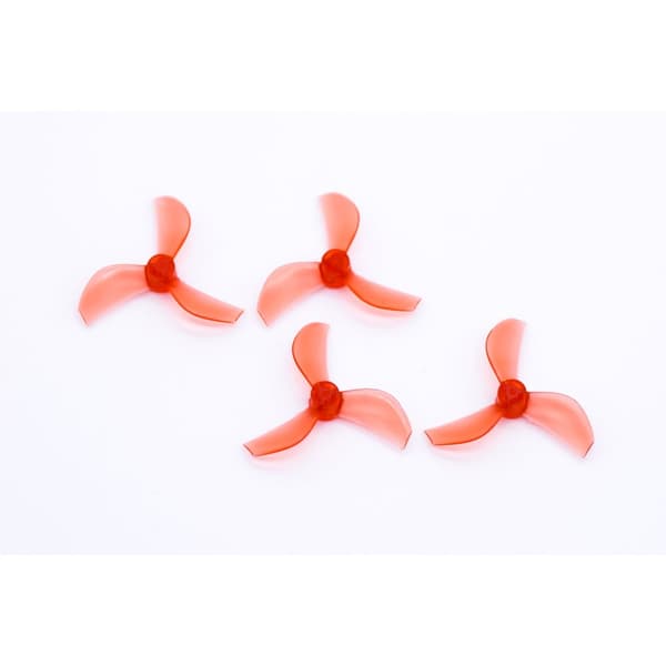 NewBeeDrone Azi Tri-Blade Micro Props - Röd (4)