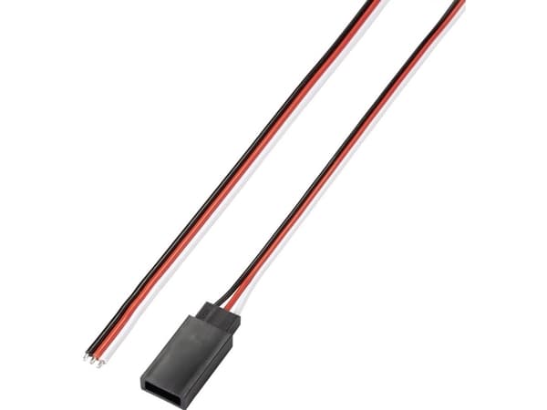 Reely Servopistokekaapeli [1x JR-pistoke - 1x avoin pää] 30,00 cm 0,14 mm² Litteä