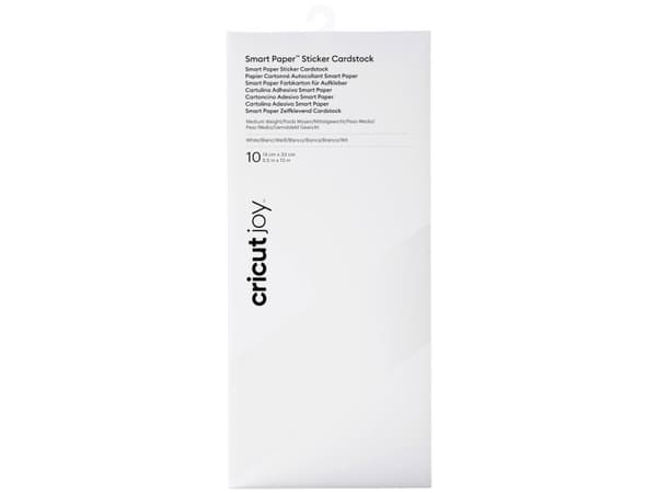 Cricut Joy Smart Paper - Cardstock - 139 x 330 mm - 10 ark - vit - 210 g/m²