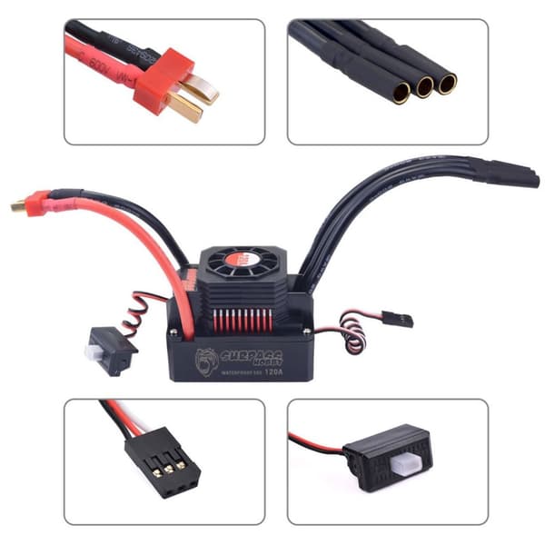 Surpass Hobby Combo 120A ESC m/3670 2650KV BL WP