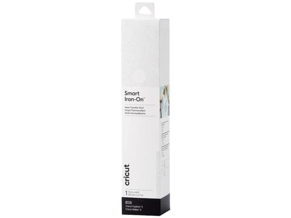 Cricut Smart Iron-On - Håndverksmateriale - 33 cm x 2.7 m - hvit - vinyl