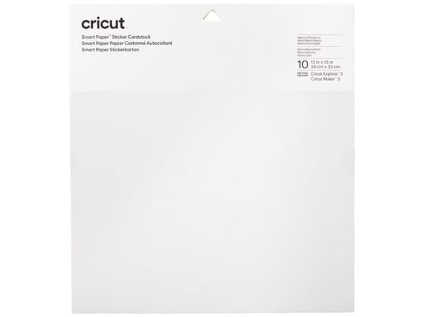 Cricut Smart Paper - Sticker paper - 30.5 x 30.5 cm - 210 g/m² - 10 ark - vit - card stock