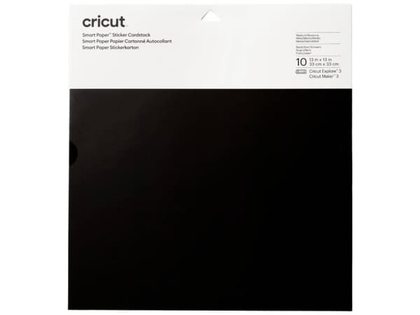 Cricut Smart Paper - Etikettipaperi - 210 g/m² - 10 arkkia - musta - kartonki