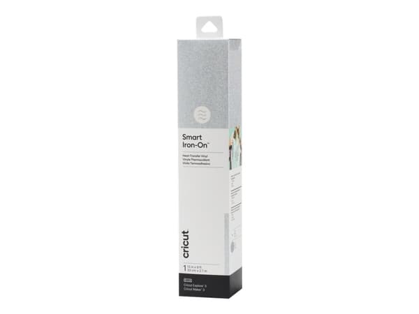Cricut Smart Iron-On - Hantverksmaterial - 33 cm x 2.7 m - silver - vinyl